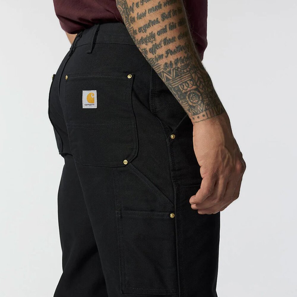 NWT Carthartt Iconic BO1 Firm Duck Double-Front Dungaree 40x32 BLACK